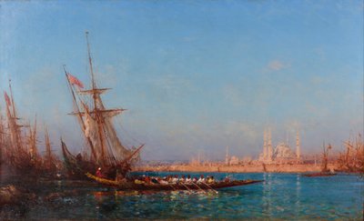 Veduta di Istanbul, seconda metà del XIX secolo da Félix Ziem