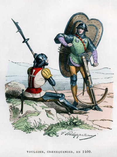 Soldati, 1400 1882-1884 da Felix Henri Emmanuel Philippoteaux