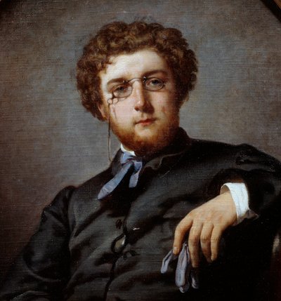 Ritratto di Georges Bizet (dettaglio) da Felix Henri Giacomotti