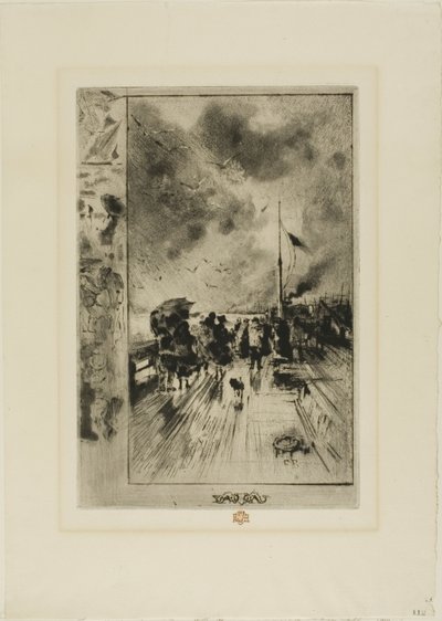 Un Molo in Inghilterra da Felix Hilaire Buhot