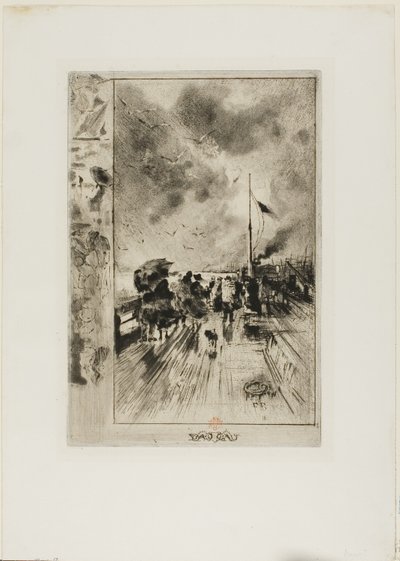 Un molo in Inghilterra da Felix Hilaire Buhot