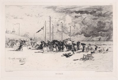Una burrasca a Trouville da Felix Hilaire Buhot
