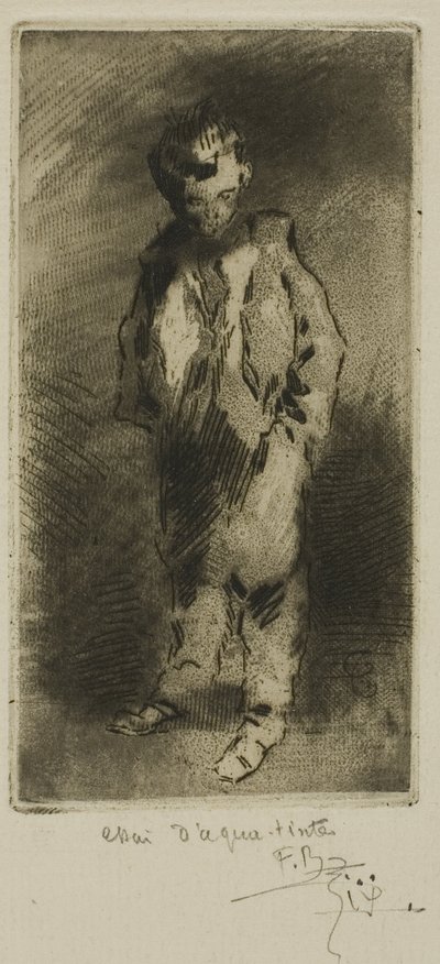 Un Giovane Monello di Strada da Felix Hilaire Buhot