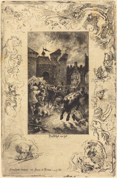 A questa luce improvvisa... da Felix Hilaire Buhot