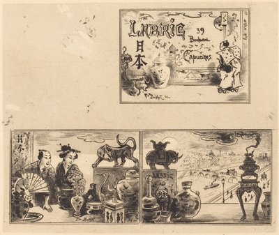 Indirizzo di Labric, 1876 da Felix Hilaire Buhot