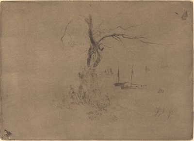 Alberi e Barche da Felix Hilaire Buhot
