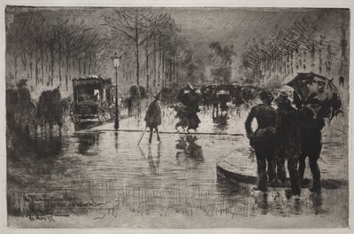 Artisti che tornano dal Salone da Felix Hilaire Buhot