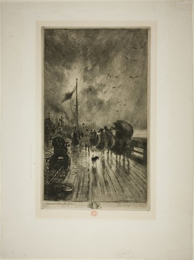 Sbarco in Inghilterra da Felix Hilaire Buhot