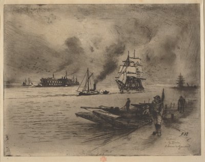 Dintorni di Gravesend da Felix Hilaire Buhot