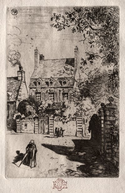 In Provincia: La Casa a Orléans, c1875 da Felix Hilaire Buhot