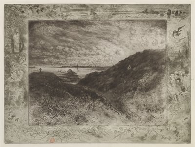 La scogliera: Baia di Saint-Malo da Felix Hilaire Buhot