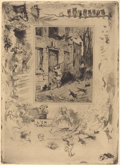 La Maison Maudite da Felix Hilaire Buhot