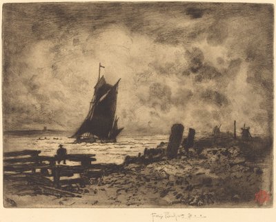 La piccola marina - Ricordo di Medway da Felix Hilaire Buhot
