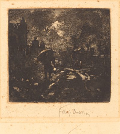 La Ronde de Nuit, 1878 da Felix Hilaire Buhot