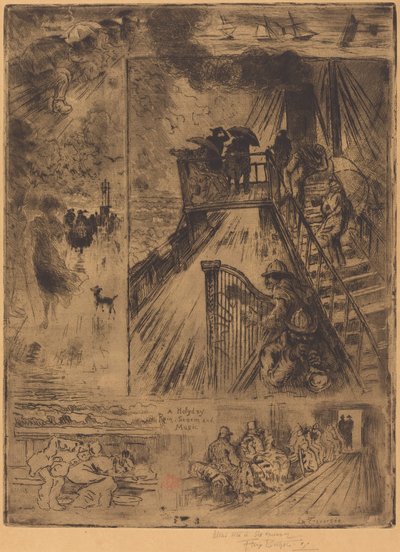 La traversata da Felix Hilaire Buhot