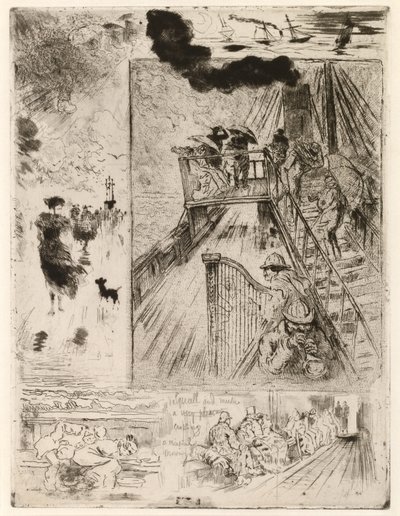 La traversata, 1879-1885 da Felix Hilaire Buhot