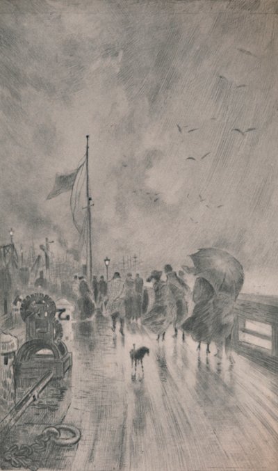 Sbarco in Inghilterra da Felix Hilaire Buhot