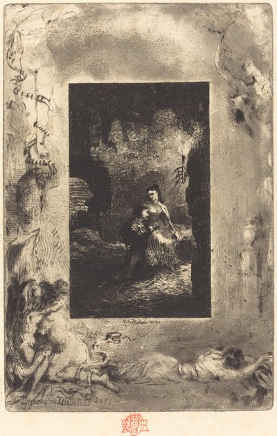 La Tomba del Diavolo da Felix Hilaire Buhot