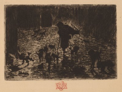 I nottambuli, 1876-1877 da Felix Hilaire Buhot