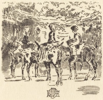 I Piccoli Asini di Luchon da Felix Hilaire Buhot