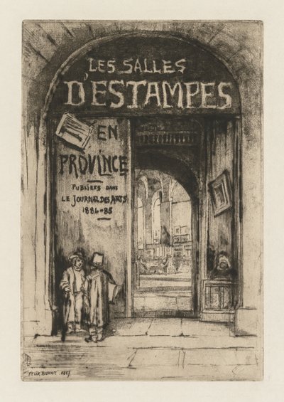 Le Sale delle Stampe in Provincia da Felix Hilaire Buhot