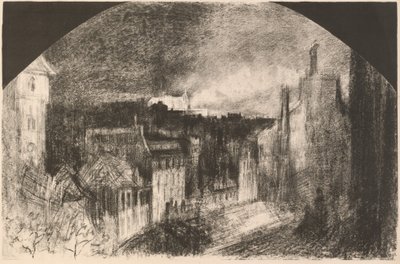 Montmartre il 14 luglio da Felix Hilaire Buhot