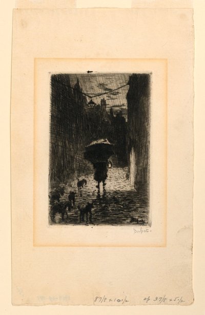 Giornata piovosa da Felix Hilaire Buhot