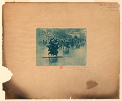 Strada piovosa da Felix Hilaire Buhot