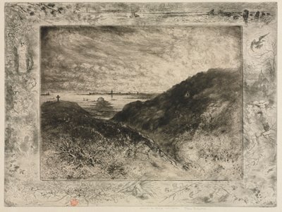 La scogliera: Baia di Saint-Malo da Felix Hilaire Buhot