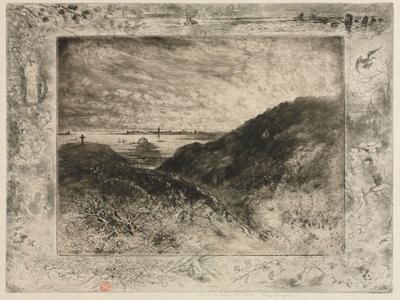 La scogliera: Baia di Saint-Malo da Felix Hilaire Buhot