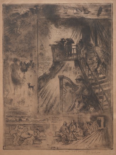 La Traversata, c. 1880 da Felix Hilaire Buhot