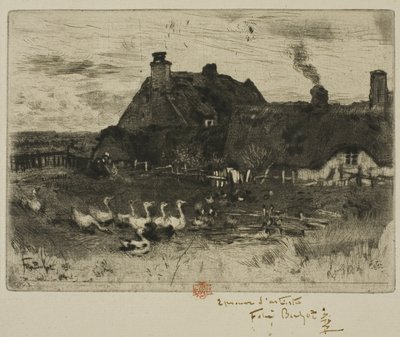 Le piccole case di paglia da Felix Hilaire Buhot