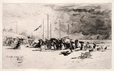 La Burrasca a Trouville da Felix Hilaire Buhot
