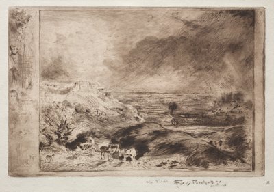 La tempesta, dopo Constable da Felix Hilaire Buhot