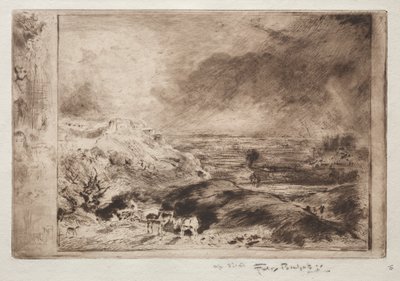 La tempesta, dopo Constable da Felix Hilaire Buhot