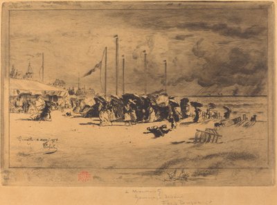 Un temporale a Trouville da Felix Hilaire Buhot