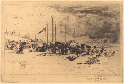 Tempesta a Trouville da Felix Hilaire Buhot