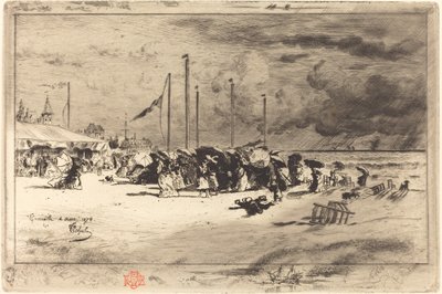 Un Grain a Trouville da Felix Hilaire Buhot