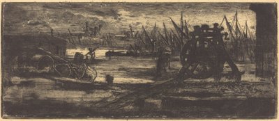 Il vecchio cantiere navale a Rochester da Felix Hilaire Buhot
