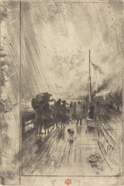 Un Molo in Inghilterra da Felix Hilaire Buhot
