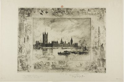 Palazzo di Westminster da Felix Hilaire Buhot