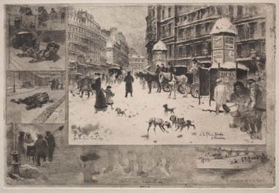 Inverno a Parigi, 1879 da Felix Hilaire Buhot