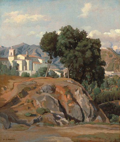 Veduta di La Cava, c. 1840 da Felix Hippolyte Lanoue