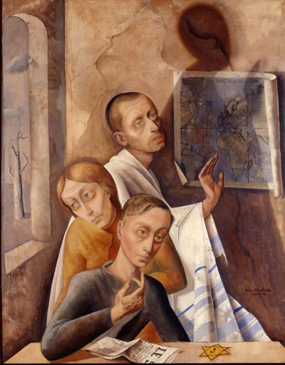 Autoritratto in nascondiglio, 1944 da Felix Nussbaum