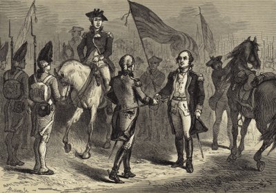 Il generale Lincoln riceve la spada di Cornwallis dal generale O