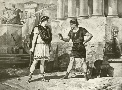 La commedia degli errori. Atto I, Scena II (incisione) da Felix Octavius Carr Darley