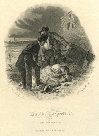 David Copperfield: Salvato dalla distruzione, inciso da H.B. Hall und Sons, 1867 da Felix Octavius Carr Darley