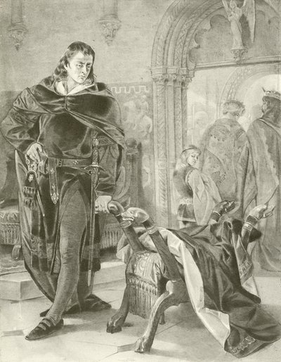Amleto. Atto I, Scena II da Felix Octavius Carr Darley