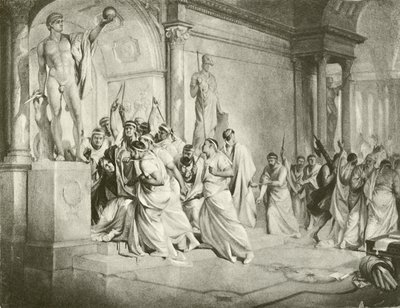 Giulio Cesare. Atto III-Scena I da Felix Octavius Carr Darley