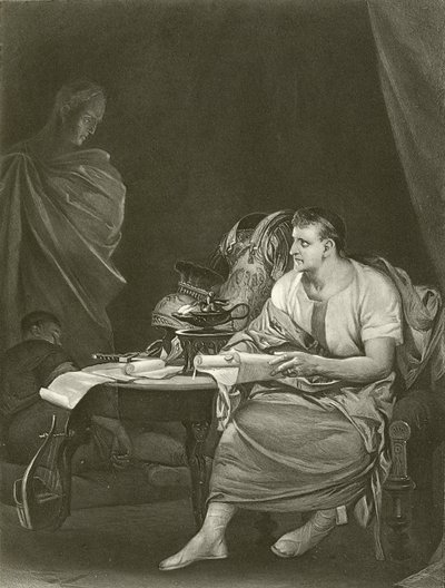 Giulio Cesare. Atto IV, Scena III da Felix Octavius Carr Darley